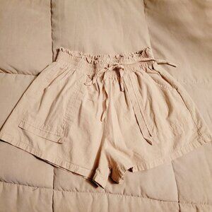 Ladies shorts LIzaful culotte tan size 8 cotton